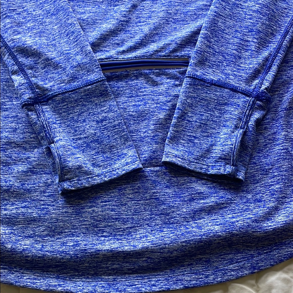 Tangerine Blue Pullover with Yellow Accent - Picture 6 of 10